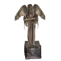 Demonische Engel op Tombesteen Animatron Bewegend Figuur