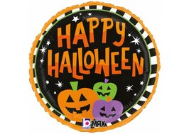 Grabo Pompoenen 'Happy Halloween' Folie Ballon 45cm