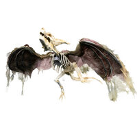 Vliegende Draak Skelet Decoratie met Geluid