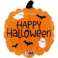 Betallic Pompoen 'Happy Halloween' Folie Ballon 45cm