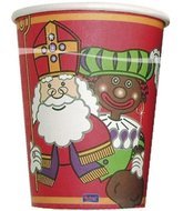 Sint en Piet Papieren Bekers 8st
