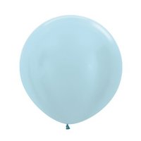 Sempertex Parelmoer Licht Blauw Jumbo Ballon Pearl Blue 1st 90cm  