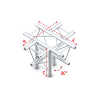 Cross + down 5-way, apex down Pro-30 Triangle P,F,G Truss