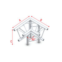 Corner 90° down R apex down Pro-30 Triangle P,F,G Truss