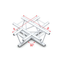 90° 4-way horizontal Pro-30 Triangle P,F,GTruss