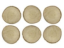 Houten Plaatskaarten 6st