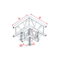 Corner 3-way 90° Pro-30 Square P, F, G Truss