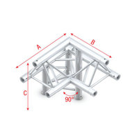 Corner 90° down L apex up Pro-30 Triangle P,F,G Truss