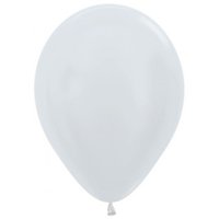 Sempertex Parelmoer Wit Latex Ballonnen 30cm 50st Satin Pearl White 