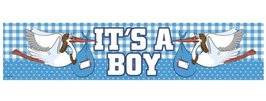 Blauw It's A Boy Folie Banner 260cm
