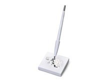 Fairytale Garden Wit met Witte Bloemen Pennen Standaard