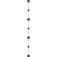 Zwart Glitter Cirkel Ballonstaart