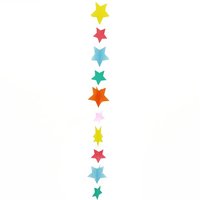 Multicolor Regenboog 3D Sterren Ballonstaart