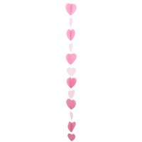 Roze 3D Harten Ballonstaart