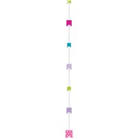 Multicolor Glitter Vlaggen Ballonstaart