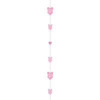Roze Glitter Baby Meisje Ballonstaart