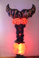 Luxe Ballonnenpilaar Halloween Vleermuis