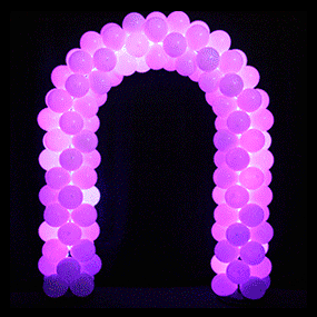 Ballondecoraties met LED verlichting, Ballonnenboog met LED ... Ballondecoraties met LED verlichting, Ballonnenboog met LED ...