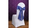 Marine Blauw Satijnen Stoel Strik Mat 10st