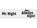 Mr. Right & Mrs. Always Right Foto Props Borden