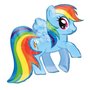 My Little Pony Rainbow Dash Supervorm Folie Ballon 71cm