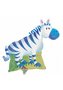 Jungle Zebra SuperVorm Folie Ballon 76cm