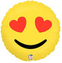 Hartjes Ogen Emoji Folie Ballon 46cm