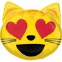 Katten Liefde Emoji SuperVorm Folie Ballon 55cm