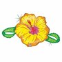 Linky Hibiscus Geel SuperVorm Folie Ballon 99cm