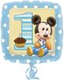Baby Mickey 1 Jaar Vierkant Folie Ballon 43cm