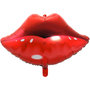 Rode Lippen Folie Ballon 70cm
