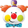 Vrolijke Clown SuperVorm Folie Ballon 91cm