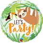 Luiaard en Toekan 'Let's Paty' Folie Ballon 45cm