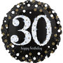 Sprankelend '30 Happy Birthday' Jumbo Folie Ballon 71cm
