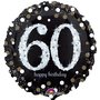 Sprankelend '60 Happy Birthday' Folie Ballon 45cm