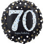 Sprankelend '70 Happy Birthday' Folie Ballon 45cm