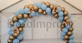 Ballonnenboog Standaard Blauw Chroom Goud met Teddyberen