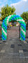 Ballonnenboog Standaard Enkeldeurs Groen, Wit, Blauw Clusters van 4
