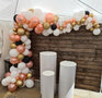 Organic RoseGold met Wit en Goud Driekwart Ballonnenboog