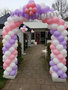 Ballonnenboog Standaard met Bloem Enkeldeurs Clusters van 4