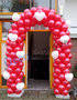 Ballonnenboog Standaard Enkeldeurs met Hartjes