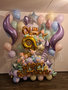 Pastel '9 Happy Birthday' Ultra Deluxe Collage Ballonnenpilaar
