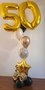 Panterprint, Zwart en Goud Collage 50 Jaar Helium Ballonnentros