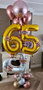 Roze Goud ZIlver Collage 65 Jaar Ballonnenpilaar