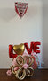 Valentijn Love Collage met Bloem Ballondecoratie