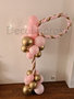 Ballonnenpilaar Luxe Chroom Goud en Roze Speen