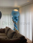 Ballonnenpilaar Deluxe Blauw en Goud met Persoonlijke Bedrukking