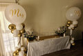 Ballonnenpilaar Luxe Wit Goud met Persoonlijke Opdruk