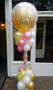 Ballonnenpilaar Luxe Parelmoer '80 Jaar'