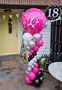 Ballonnenpilaar Deluxe Sweet 18 Hot Pink